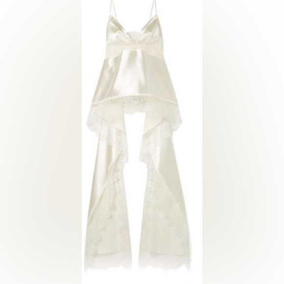 Danielle Frankel - silk lace ivory camisole size small - Picture 1 of 4